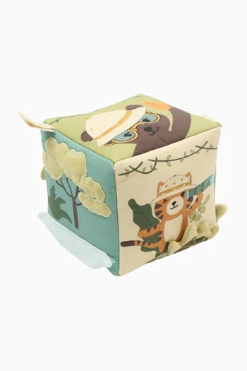 لعبة مكعب لتحفيز الحواس بتصميم سفاري