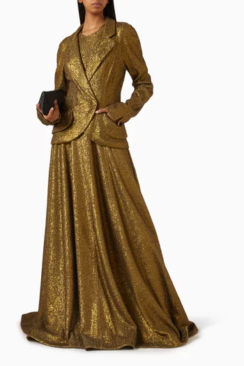 جاكيت بيرد مطرز بالترتر