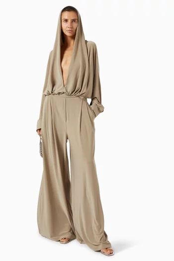 Hooded Super Oversized BF NK Shirt Bodysuit
