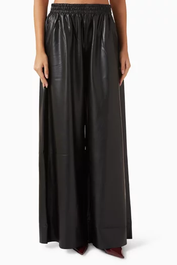 Boyfriend Elephant Sweatpants in Vegan Leather