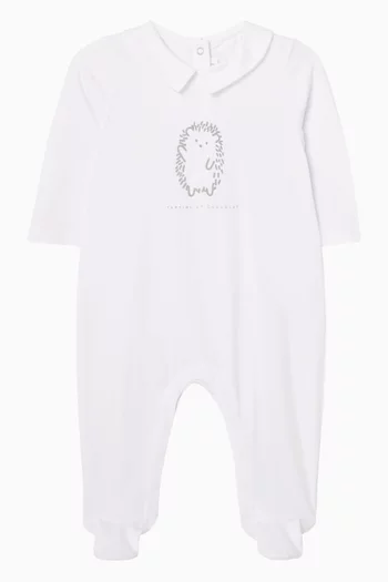 بيجاما قطعة واحدة بطبعة قطن