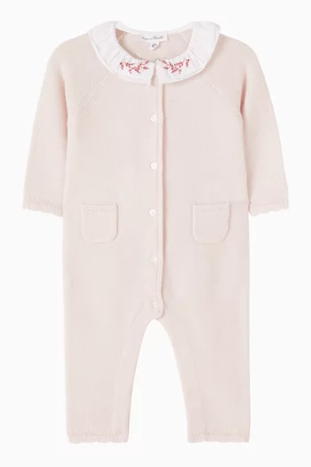 بيجاما بياقة مطرزة