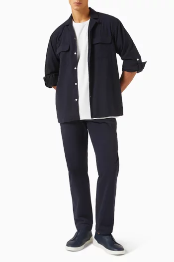 Leto Shirt in Brushed Cotton-twill