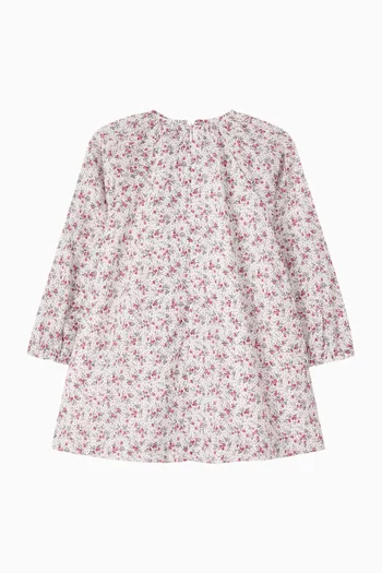 Floral-print Dress in Cotton
