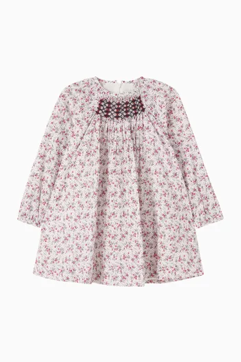Floral-print Dress in Cotton