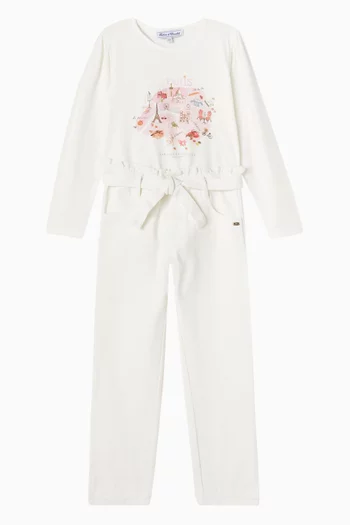 بنطال برباط قطن