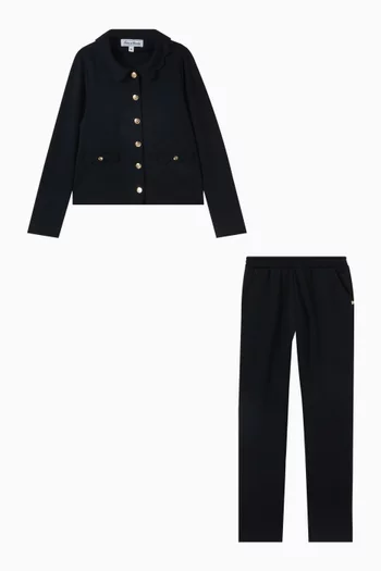 Collared Cardigan & Pants Set