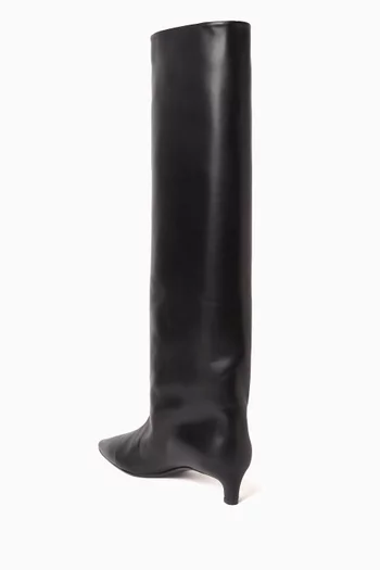 Knee Boots in Leather