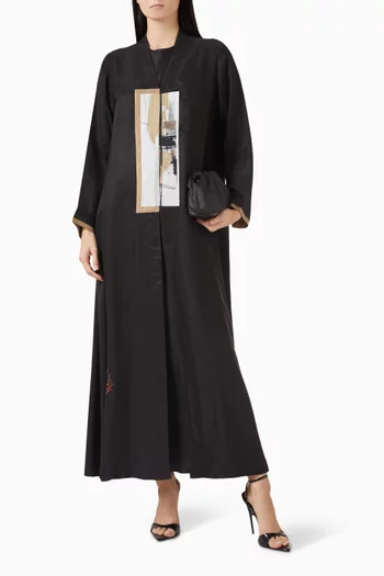 Long-sleeve Abaya in Cupro