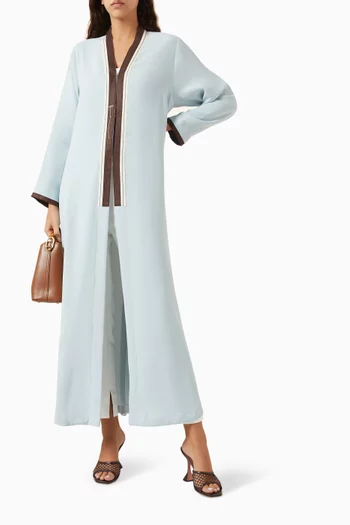 Long-sleeve Abaya in Crepe