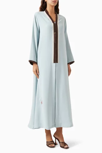 Long-sleeve Abaya in Crepe