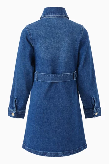 Belted Dress in Denim