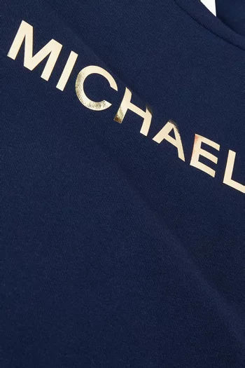 Metallic Logo T-shirt in Cotton