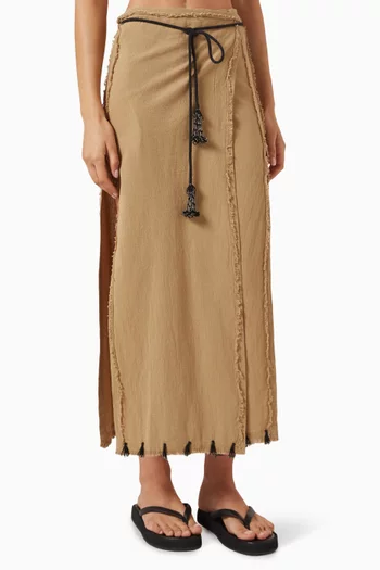 Cheejche Maxi Skirt in Artisanal Cotton