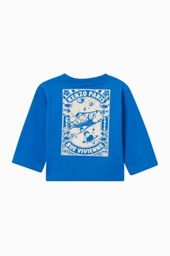 سويت شيرت بشعار الماركة صوف قطني