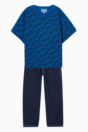 تي شيرت بشعار الماركة قطن