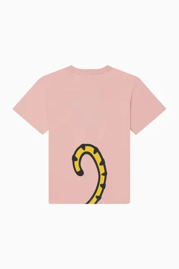 Tiger Logo T-shirt in Cotton