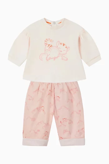 Tiger Co-ord Set in Cotton