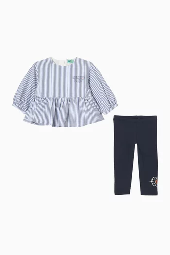 Blouse & Leggings Set in Cotton