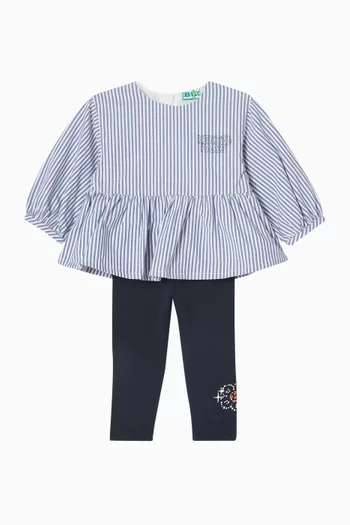 Blouse & Leggings Set in Cotton