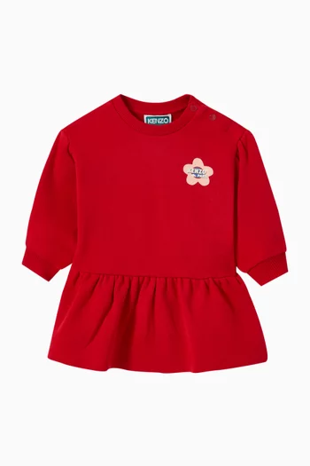 Logo-print Dress in Cotton