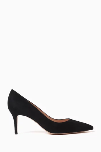 Point-toe 70 Pumps in Suede