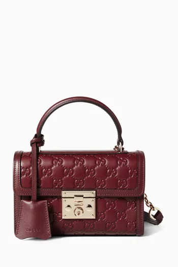 GG Top-handle Bag in Leather