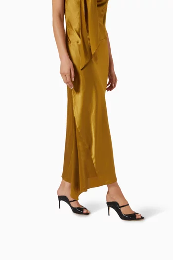 Noah 70 Mule Sandals in Lace & Leather