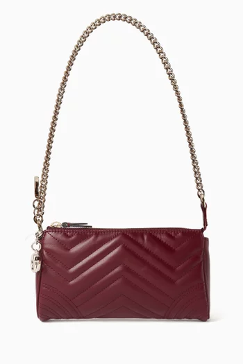 Mini GG Shoulder Bag in Quilted Leather