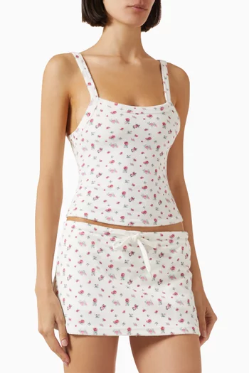 بلوزة داني بلا أكمام قطن تيري