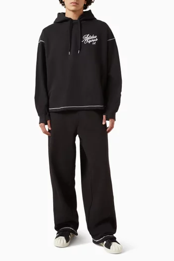 كنزة سانتا مونيكا بغطاء رأس برباط تضييق قطن