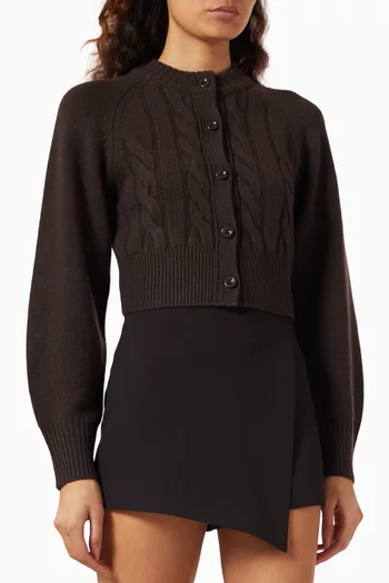 Rita Cardigan in Cable-knit