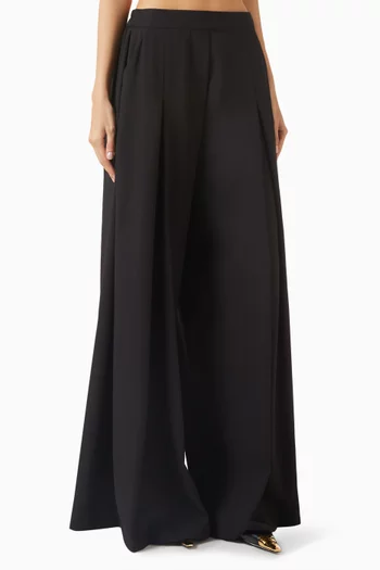 Wide-leg Loose Pants in Suit Wool