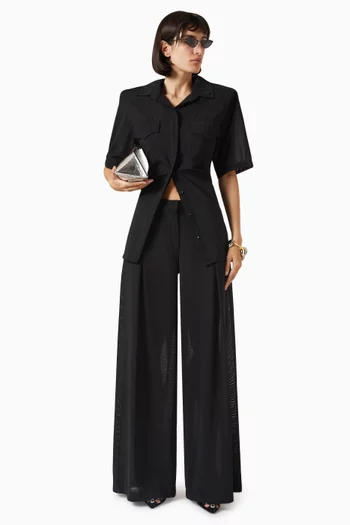 Oversized Shirt in Power Tulle