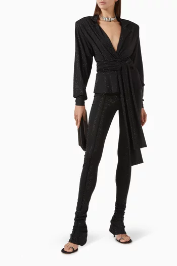 Hotfix Belted Shirt in Jersey