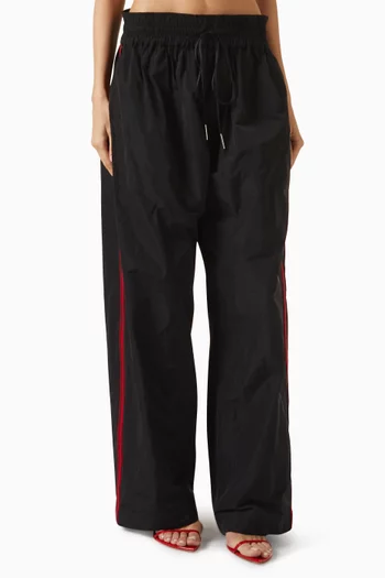 Balloon Side Piping Pants in Taffeta