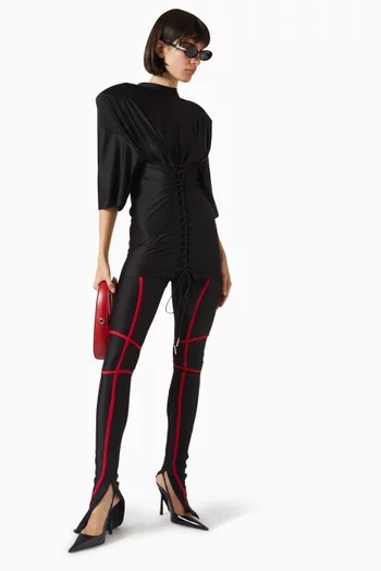 Track Leggings in Jersey