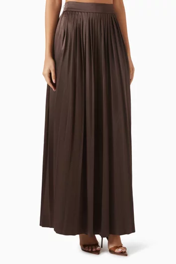 تنورة ديلون بطيّات ستان