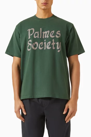 تي شيرت بطبعة Society قطن