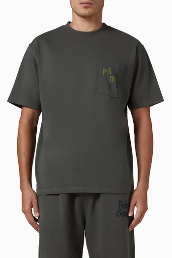 Scatter Pocket T-shirt in Cotton-jersey