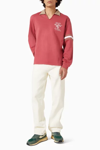 تي شيرت راجبي فوريفر بياقة مفتوحة قطن