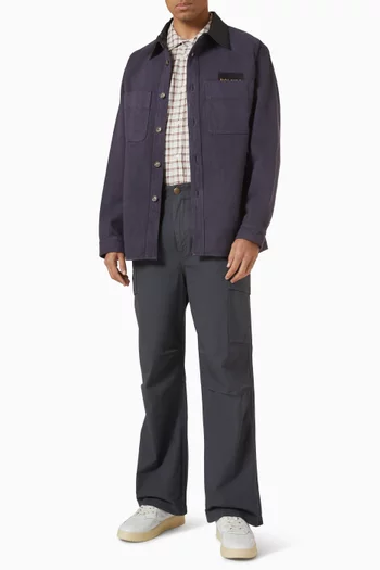 Checkered Shirt in Cotton & Wool