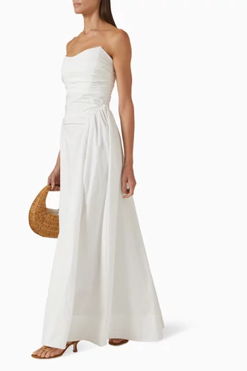 Morton Panelled Dress in Organic Cotton Poplin