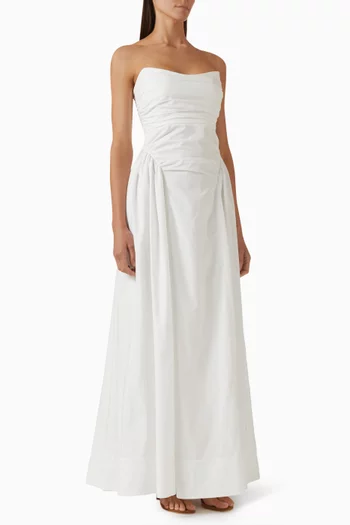 Morton Panelled Dress in Organic Cotton Poplin