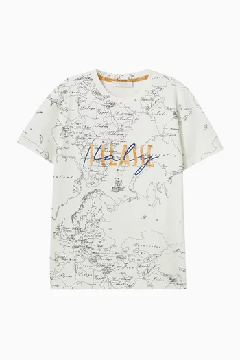 Geo Map 1ª Classe T-shirt in Cotton