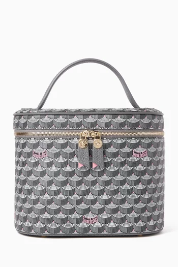 Dream Vanity Case in Scale Canvas & Leather