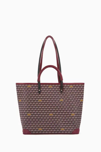 Double Battle 35 Tote Bag in Scale Canvas & Leather