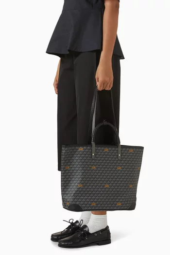 Double Battle 35 Tote Bag in Scale Canvas & Leather