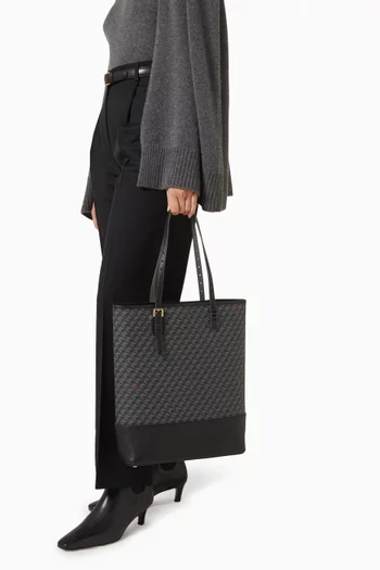 حقيبة يد ديلي باتل 30 بتصميم رأسي قنب لاكي يو بنقشة حراشف الأفعى