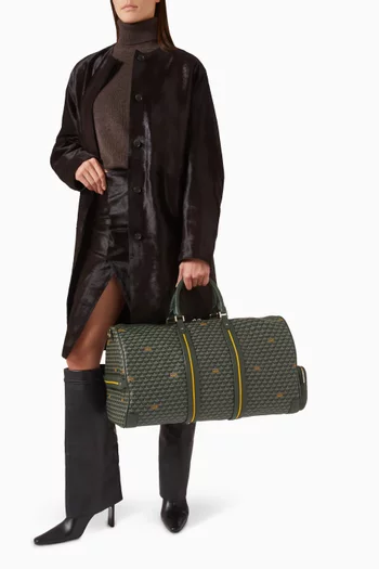 حقيبة دريم 55 قنب بنقشة حراشف الأفعى وجلد